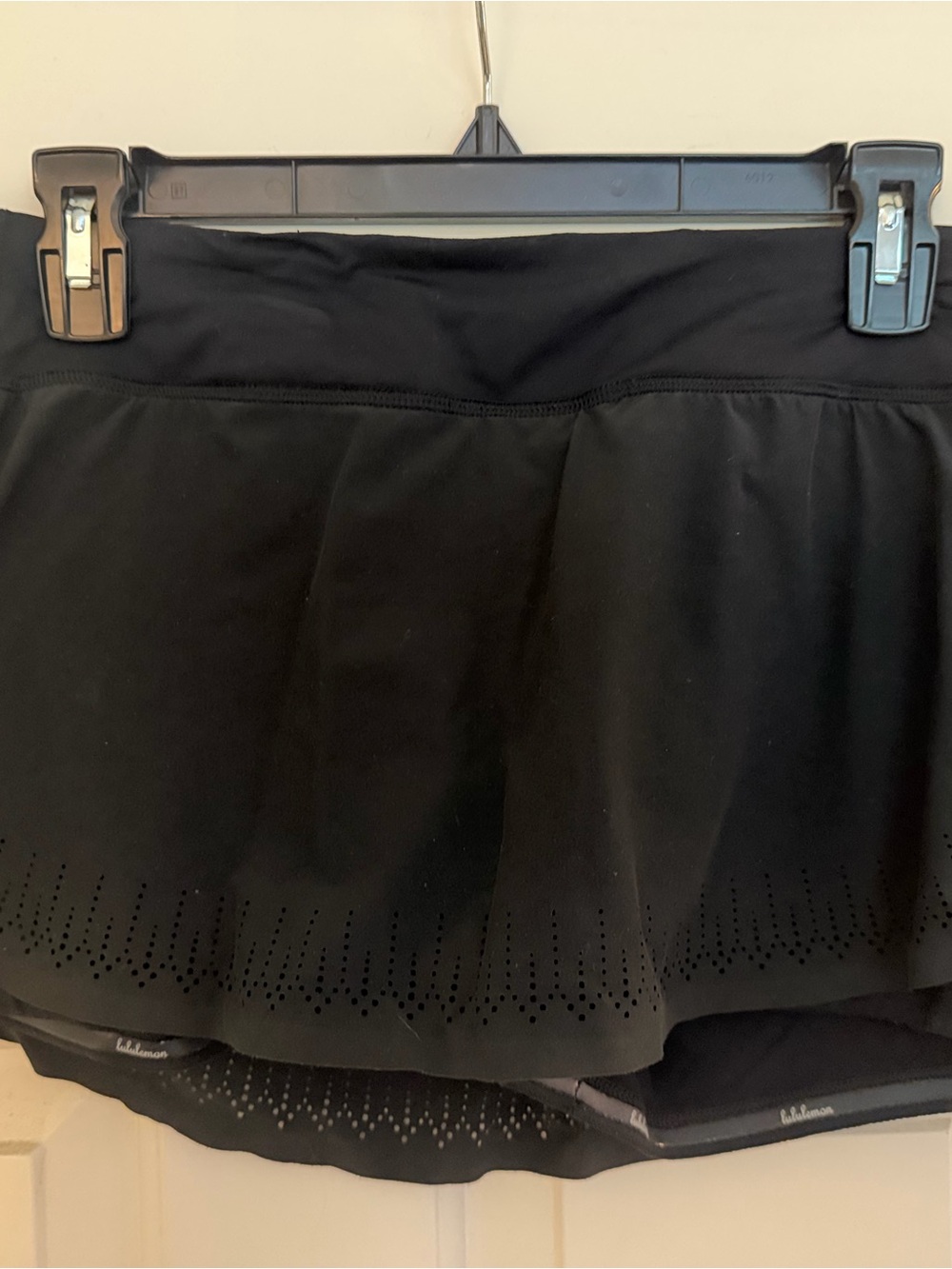lululemon Black Skirt with Laser Cut Detail All Around